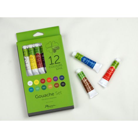 Farby Gwasze Phoenix, 12 kolorów x 12ml - 2